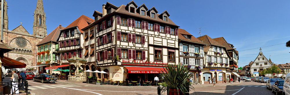 Logis Hotel De La Cloche Obernai Exterior foto