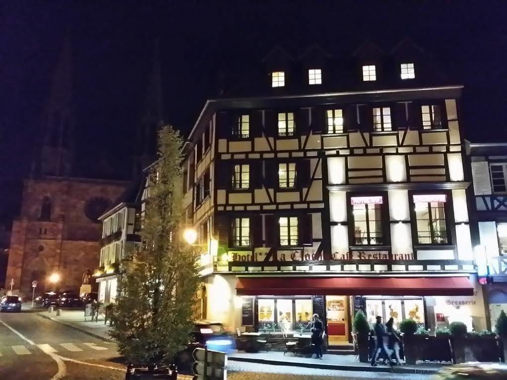 Logis Hotel De La Cloche Obernai Exterior foto